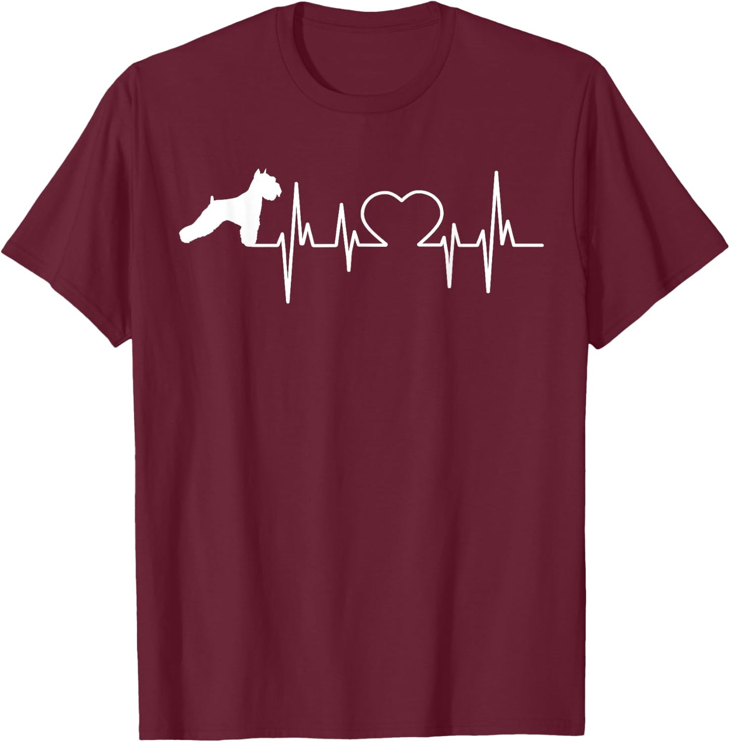 Schnauzer Standard Miniature & Giant-Schnauzer Dog Women Kids T-Shirt - T-Shirt | Maroon