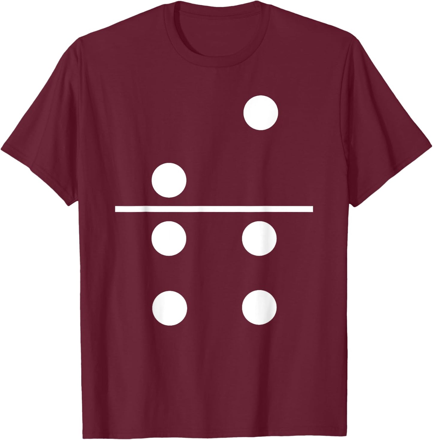Domino Two Four Matching Halloween Gift Group Costumes 2-4 T-Shirt - T-Shirt | Maroon