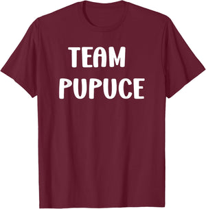 Nickname Pupuce humour team Pupuce , Black, S T-Shirt - T-Shirt | Maroon