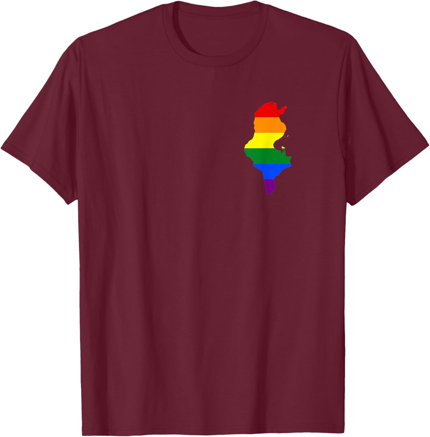 Tunesien LGBT Deko Nordafrika Tunis Pride Gay Herren Gender T-Shirt - T-Shirt | Maroon