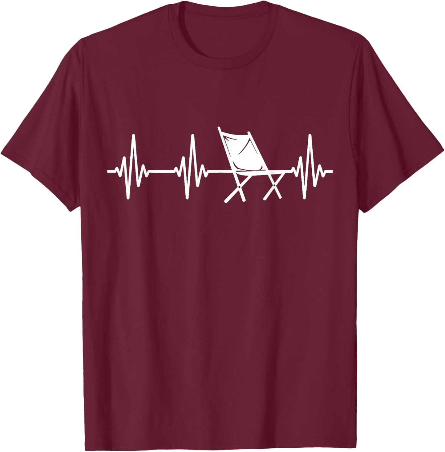 Klappstuhl Campingurlaub Campingstuhl Campen Klappstühle T-Shirt - T-Shirt | Maroon