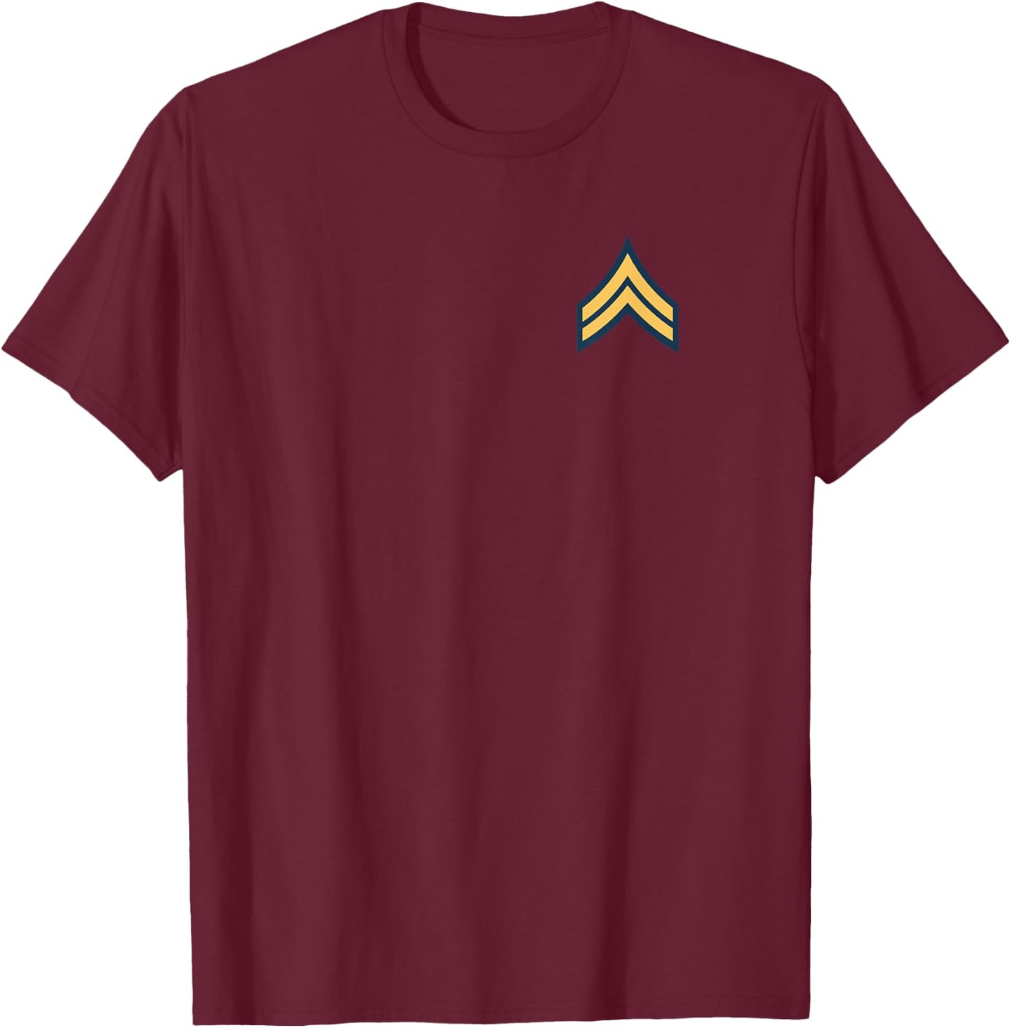 US Army Rank - Corporal (E-4) - CPL T-Shirt - T-Shirt | Maroon