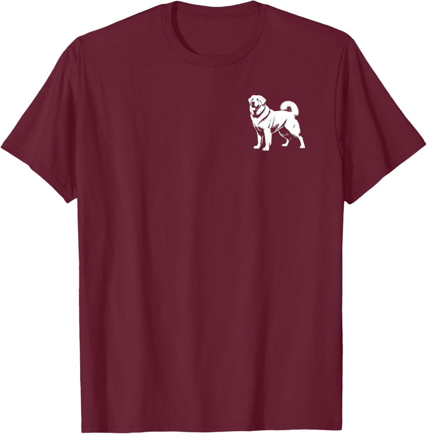 Dog Dad Mom Lover - Monochromatic Anatolian Shepherd T-Shirt - T-Shirt | Maroon