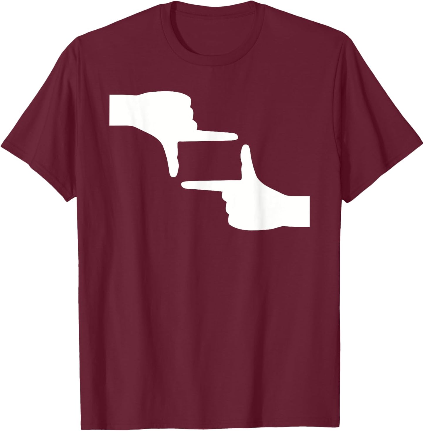 Hands camera T-Shirt - T-Shirt | Maroon