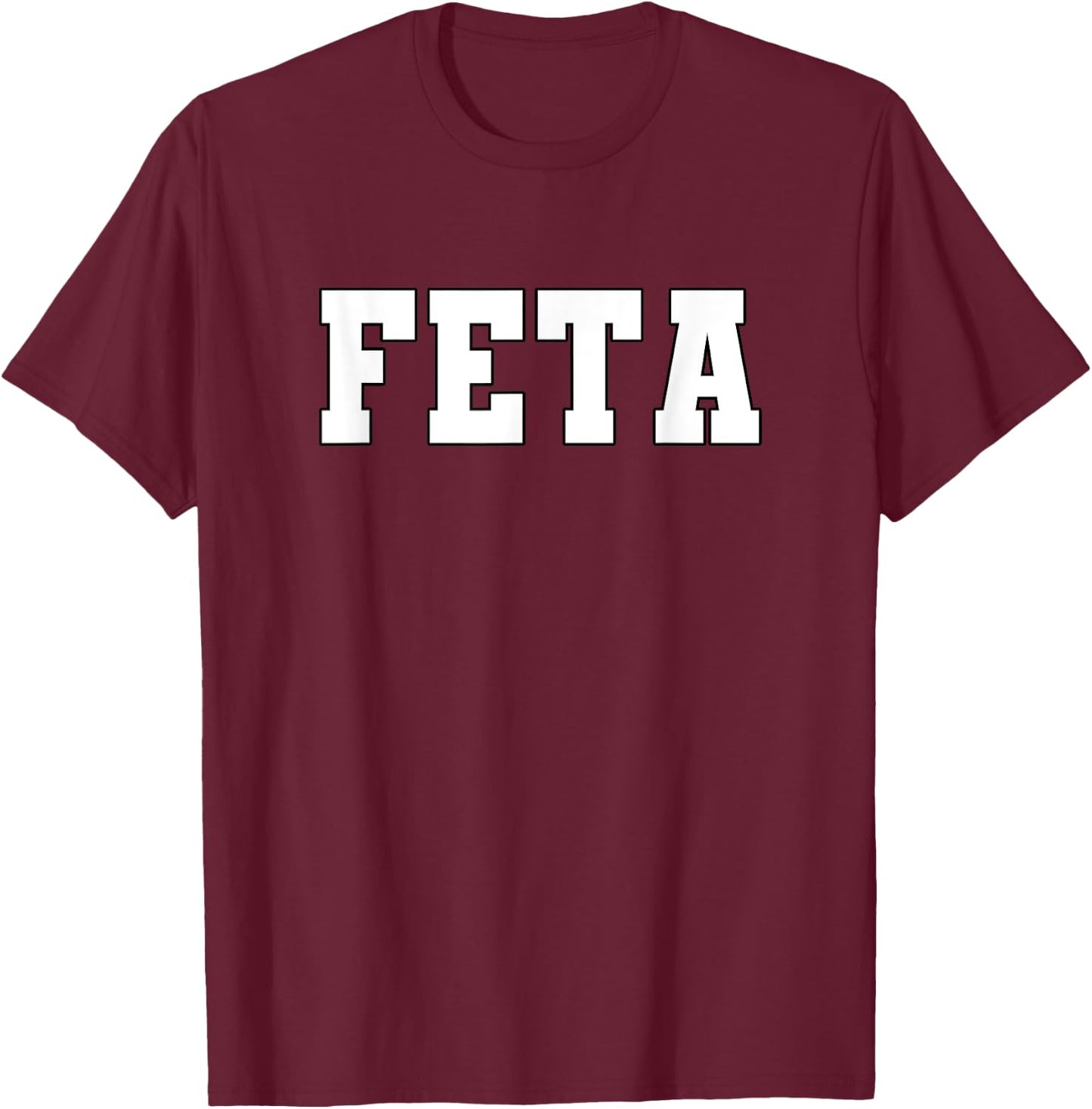 Feta Cheese T-Shirt - T-Shirt | Maroon