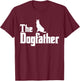 The Dogfather German Shepherd Gift T-Shirt - T-Shirt | Maroon