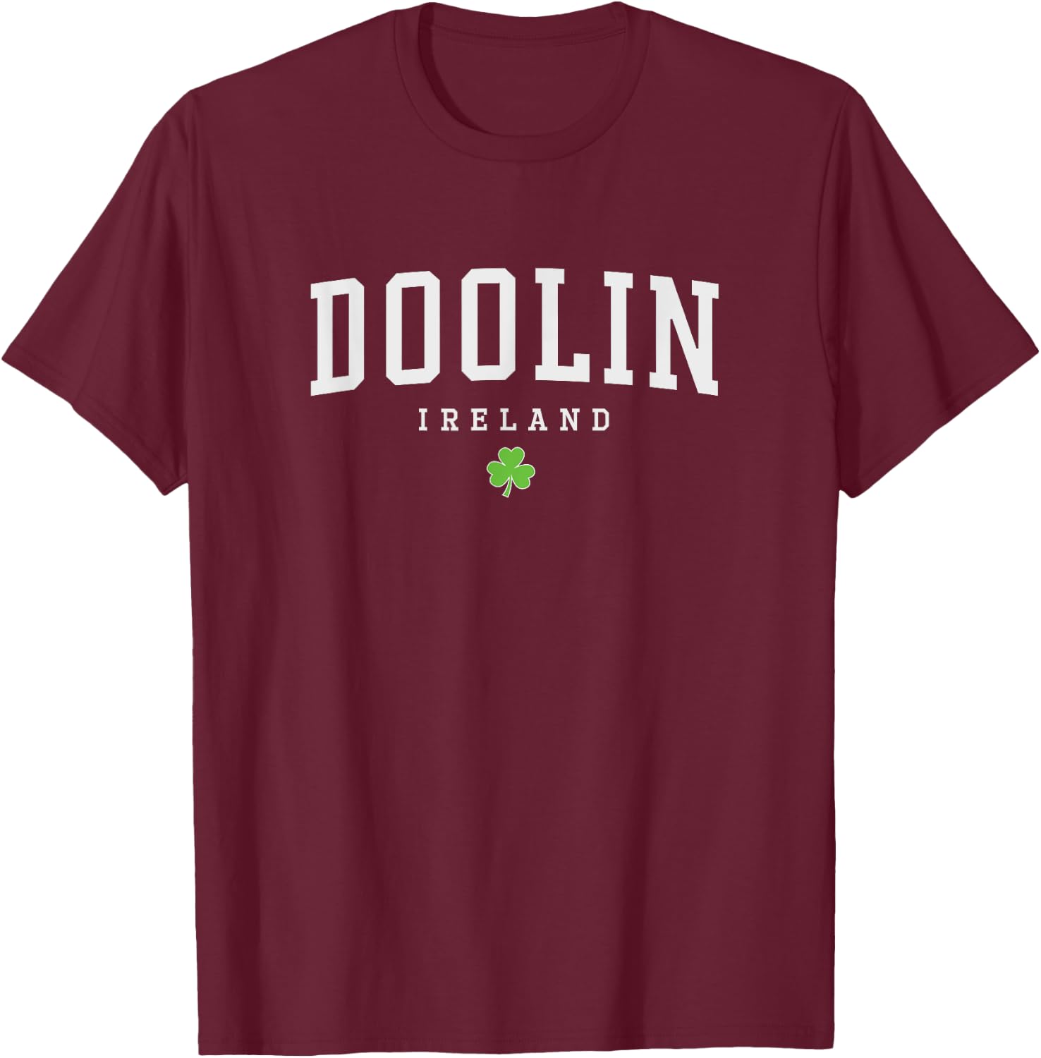 Doolin Clare Irland Kleeblatt Hemd – Herren, Damen Kleeblatt T T-Shirt - T-Shirt | Maroon