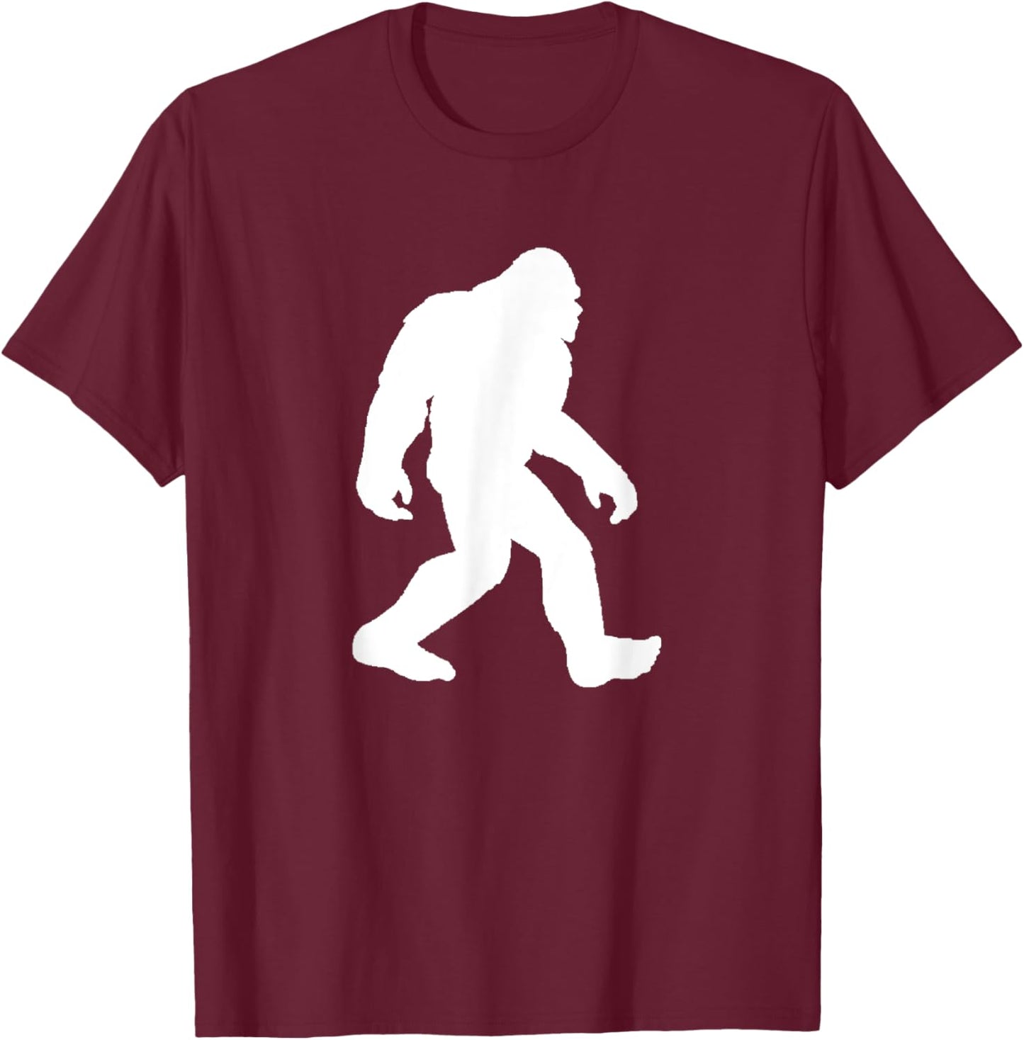 Classic Bigfoot Silhouette T-Shirt - T-Shirt | Maroon
