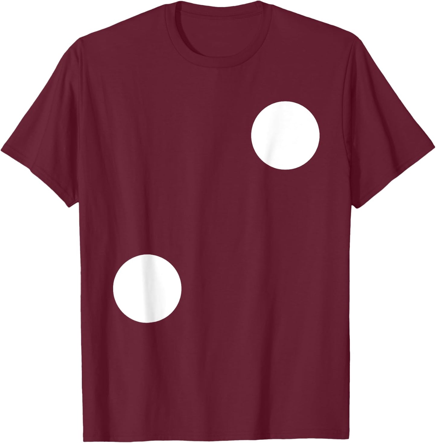 Human Dice Number 2 Group Matching Halloween Costume Family T-Shirt - T-Shirt | Maroon