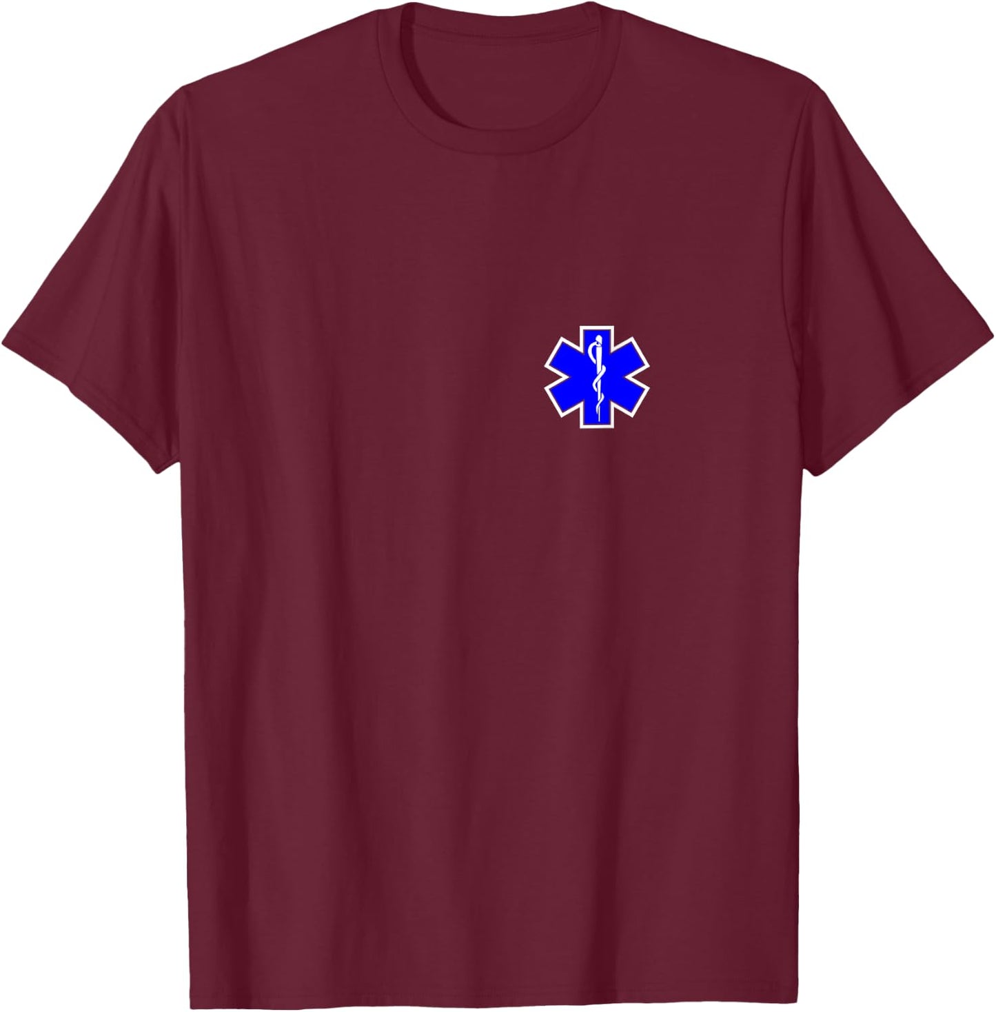 Small Caduceus Symbol Of Medicine Doctor Medical Staff Medic T-Shirt - T-Shirt | Maroon
