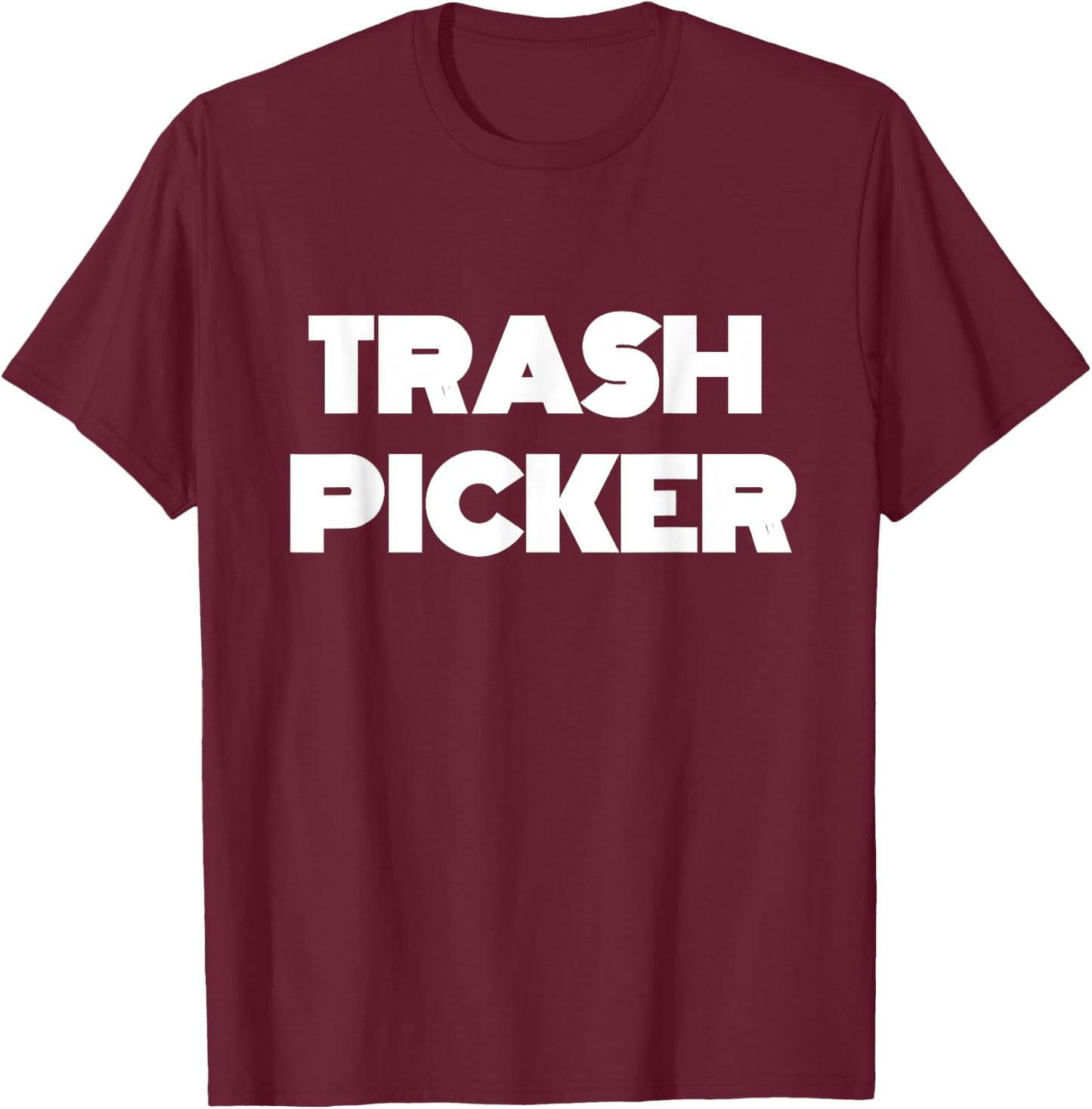 Retro Trash Picker T-Shirt - T-Shirt | Maroon