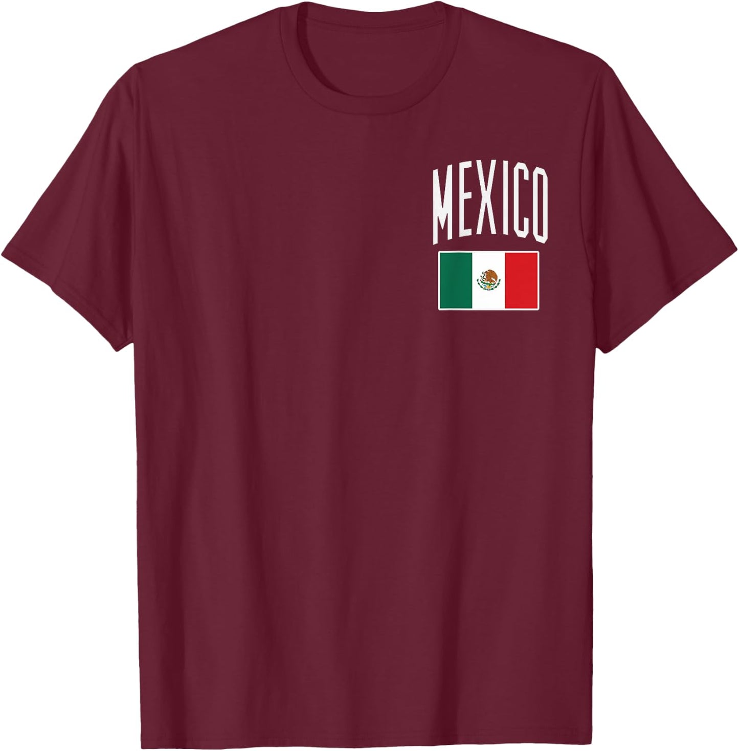 Mexico Flag Mexican Football Soccer Fan Men Women Boys Kids T-Shirt - T-Shirt | Maroon