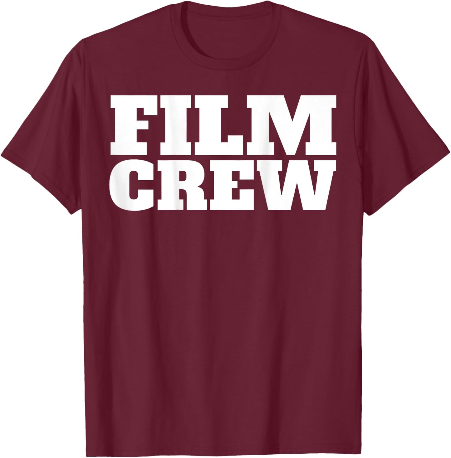 Film Crew Shirt Print On Back Film Set T-Shirt - T-Shirt | Maroon