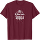 Femme Prénom Humour Cadeau Personnalisé Queen Sonia T-Shirt - T-Shirt | Maroon