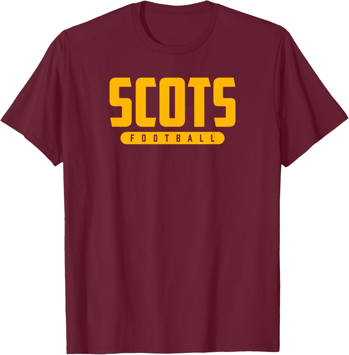 Highland Park Scots Football T-Shirt - T-Shirt | Maroon