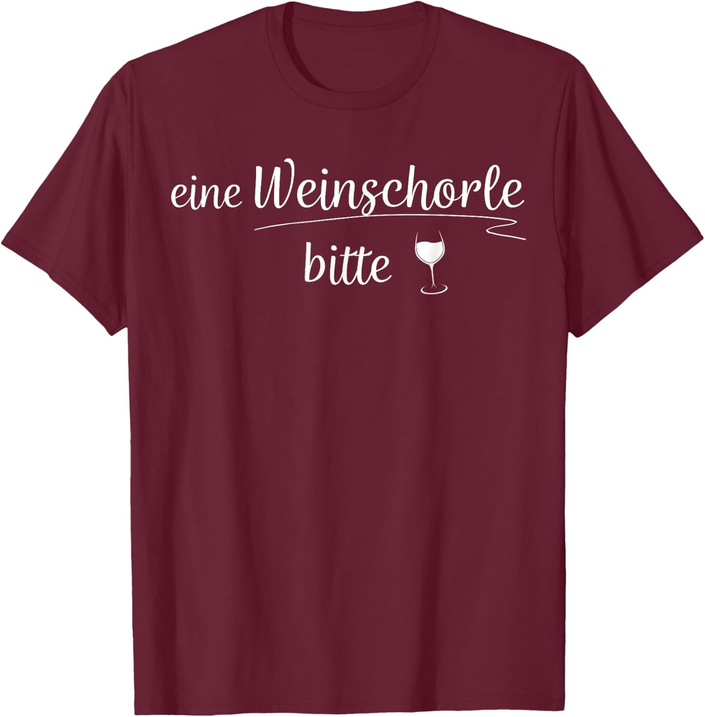 eine Weinschorle bitte T-Shirt - T-Shirt | Maroon