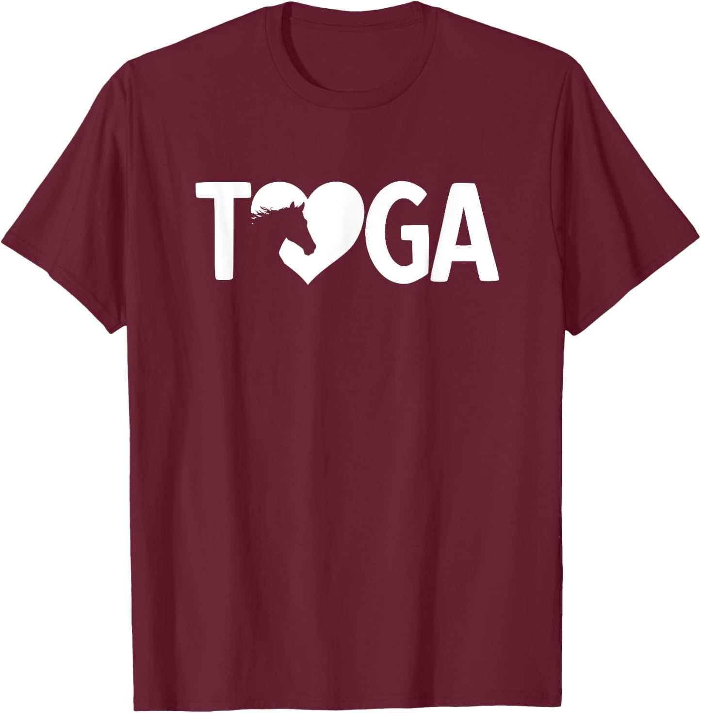 Saratoga Springs New York Toga Horse Racing T-Shirt - T-Shirt | Maroon