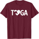 Saratoga Springs New York Toga Horse Racing T-Shirt - T-Shirt | Maroon