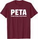 People Eating Tasty Animals - Funny Meat Lovers T-Shirt - T-Shirt | Maroon
