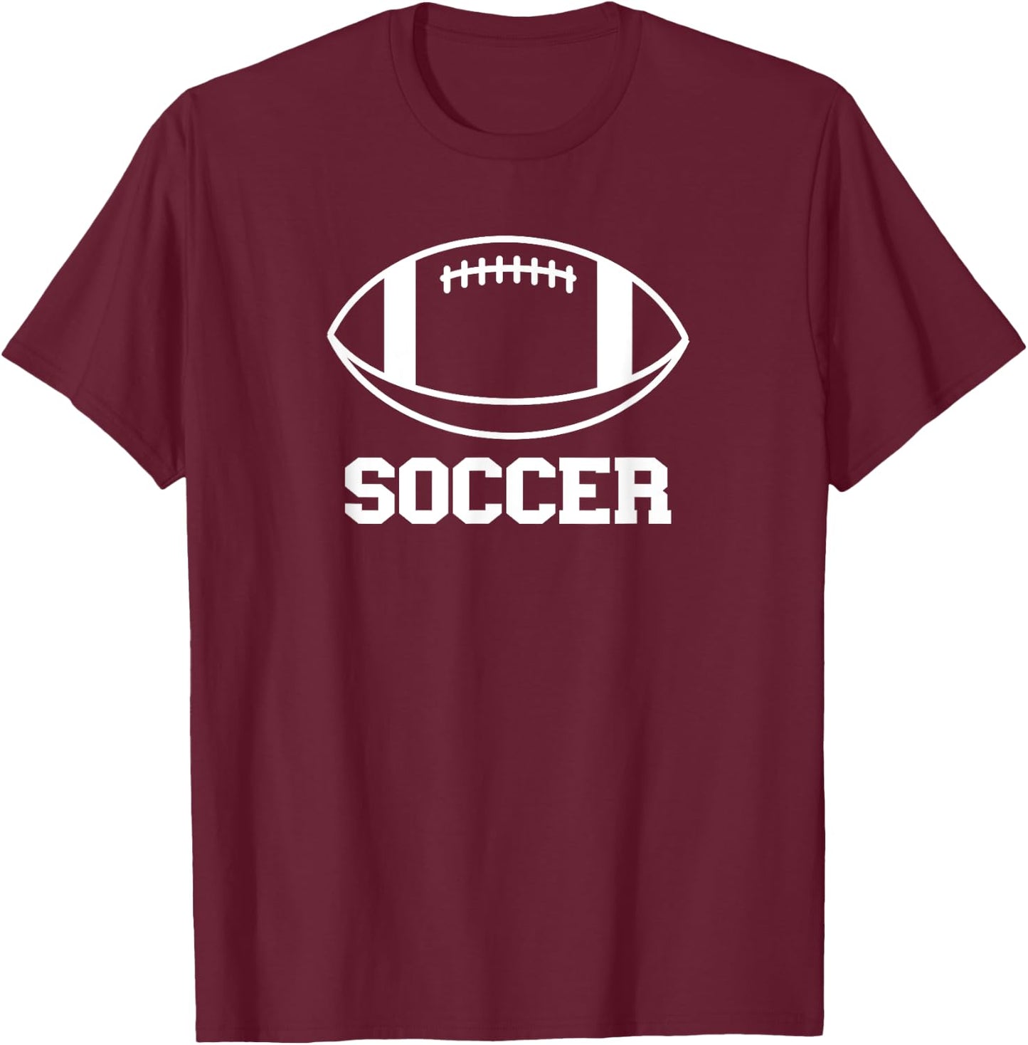 Funny Soccer Shirt with Football Sports Joke T-Shirt - T-Shirt | Maroon