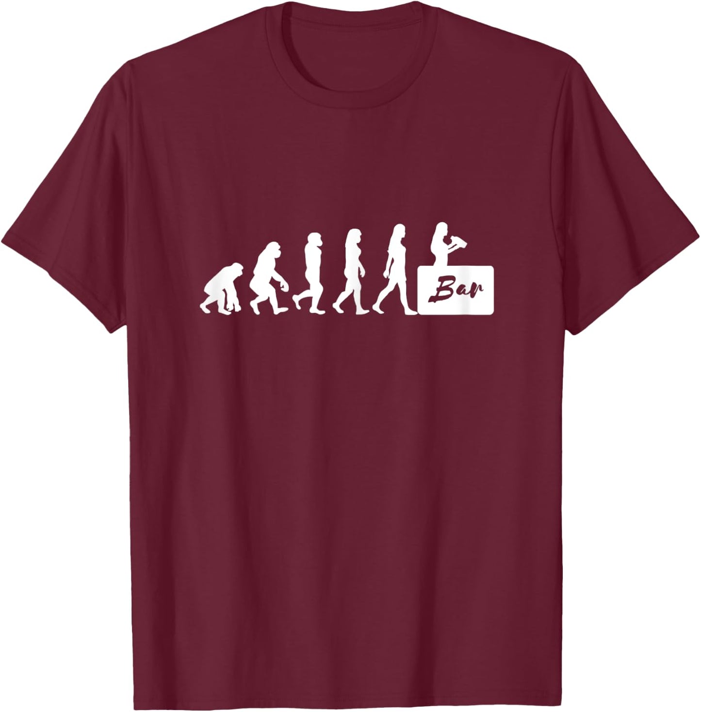 Damen Bardame mit Cocktail Barkeeperin Bartender T-Shirt - T-Shirt | Maroon