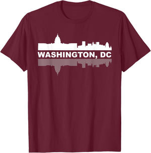 Washington DC Capitol Hill USA Flag Souvenir Shirt T-Shirt - T-Shirt | Maroon