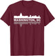 Washington DC Capitol Hill USA Flag Souvenir Shirt T-Shirt - T-Shirt | Maroon