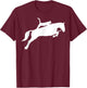 Horseback Riding Cat Funny Cat Horse Gift Men Women T-Shirt - T-Shirt | Maroon