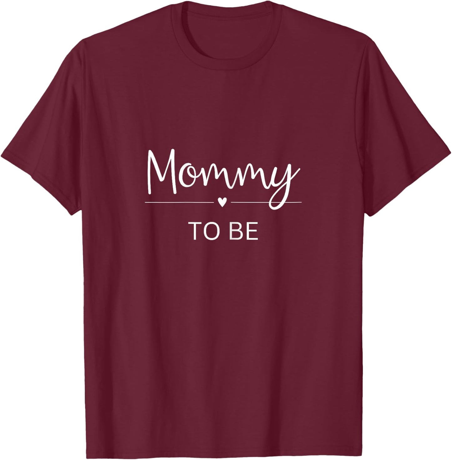 Mommy to be Mama Mom Pregnancy Baby Birth Lettering , black T-Shirt - T-Shirt | Maroon