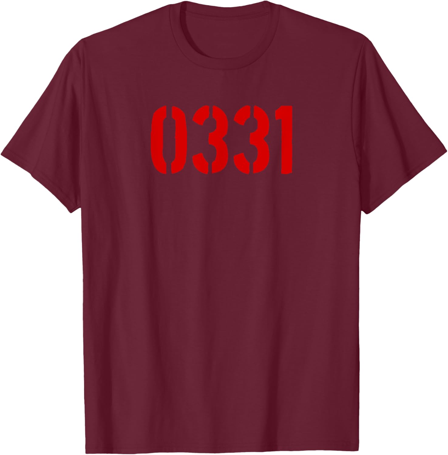 0331 Machinegunner T-Shirt - T-Shirt | Maroon