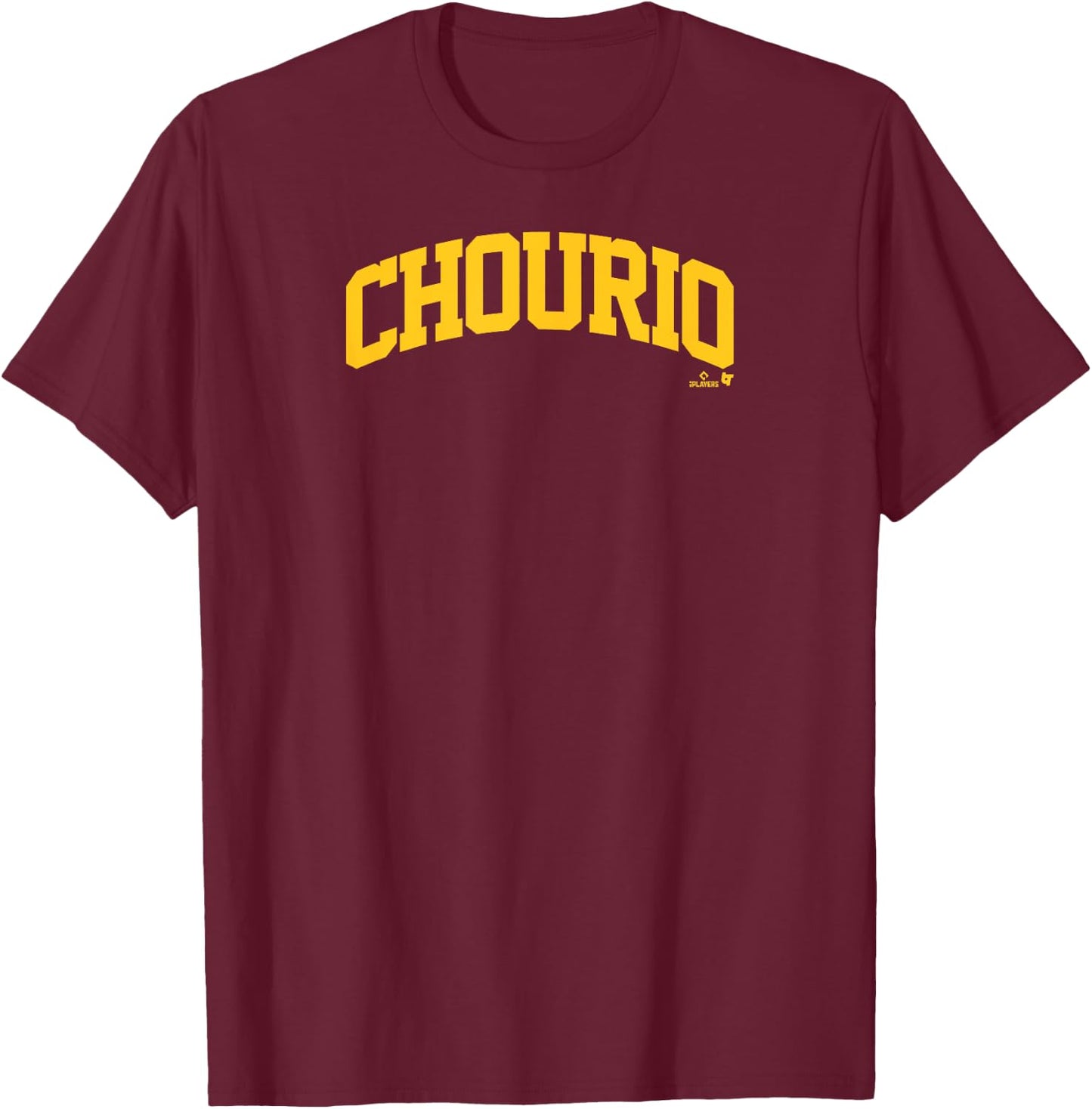 Jackson Chourio: Jersey Front Back #11 - Milwaukee Baseball T-Shirt - T-Shirt | Maroon