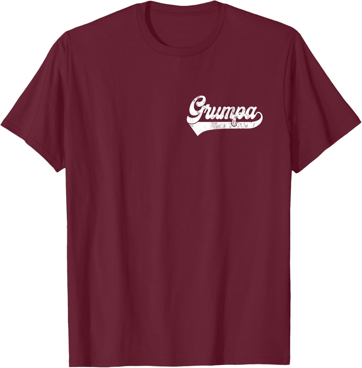 Grumpa Vintage Retro Father's Day for Papa Grandpa T-Shirt - T-Shirt | Maroon