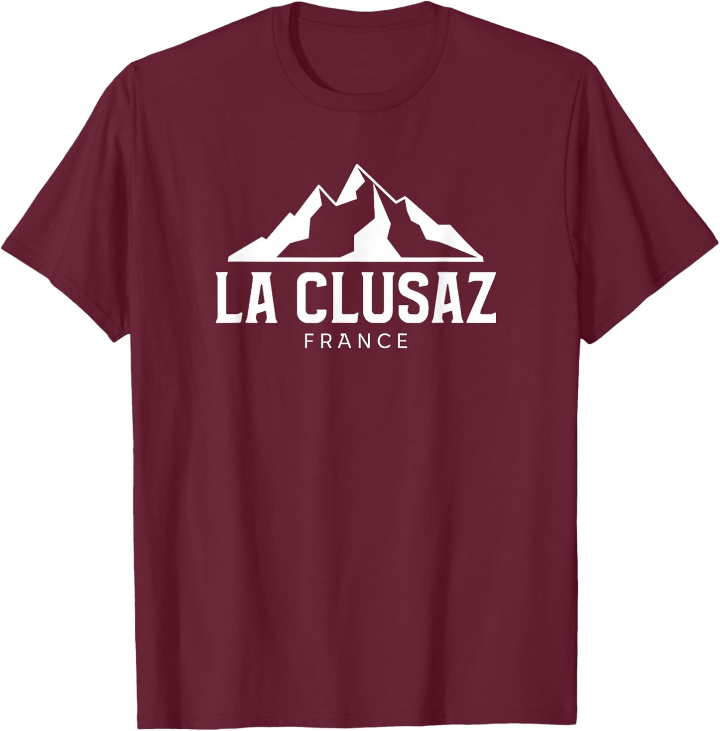 La Clusaz, France T-Shirt - T-Shirt | Maroon