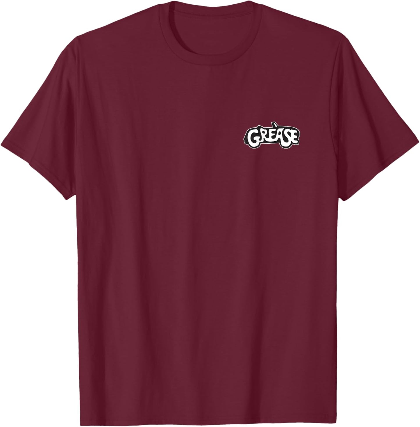Grease T Birds Front and Back Retro Movie T-Shirt - T-Shirt | Maroon