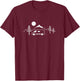 Travel with a Van In the Mountains T-Shirt - T-Shirt | Maroon