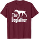 The Dogfather - funny dog, funny German Shorthaired Pointer T-Shirt - T-Shirt | Maroon