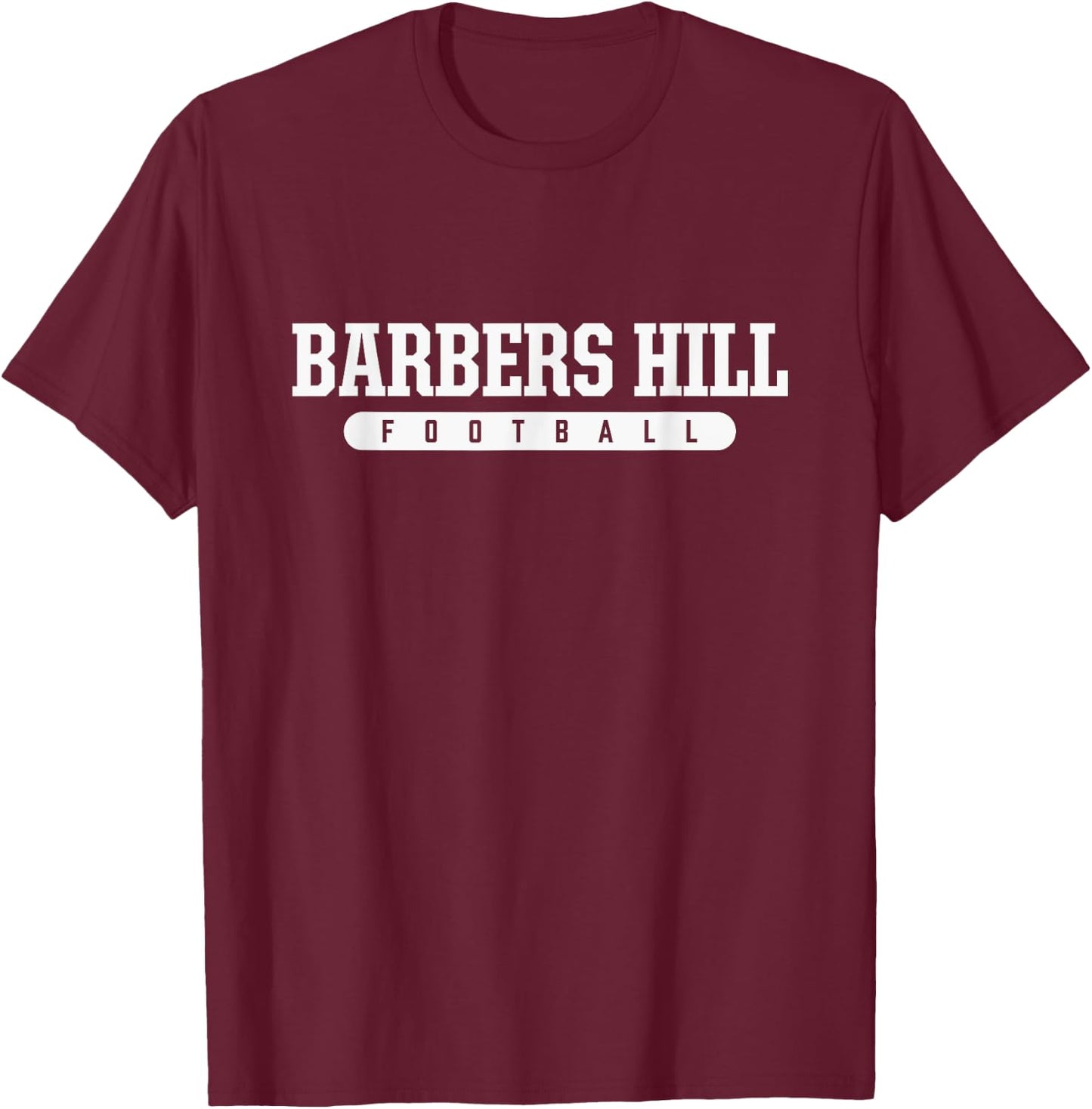 Barbers Hill High School Football T-Shirt - T-Shirt | Maroon