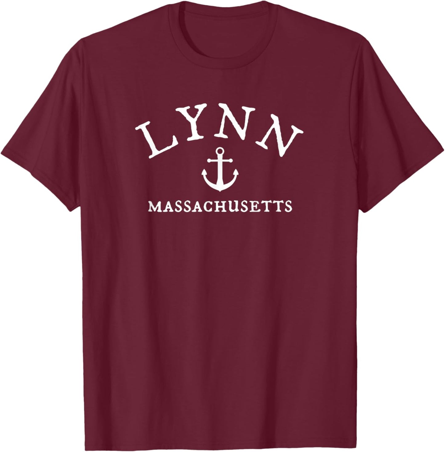 Lynn Massachusetts , MA Sea Town T-Shirt - T-Shirt | Maroon