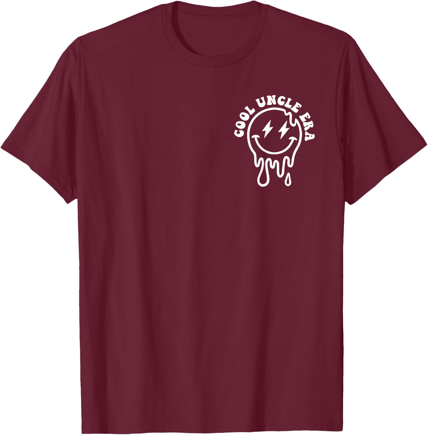 Funny Groovy In My Cool Uncle Era 2 Sided T-Shirt - T-Shirt | Maroon