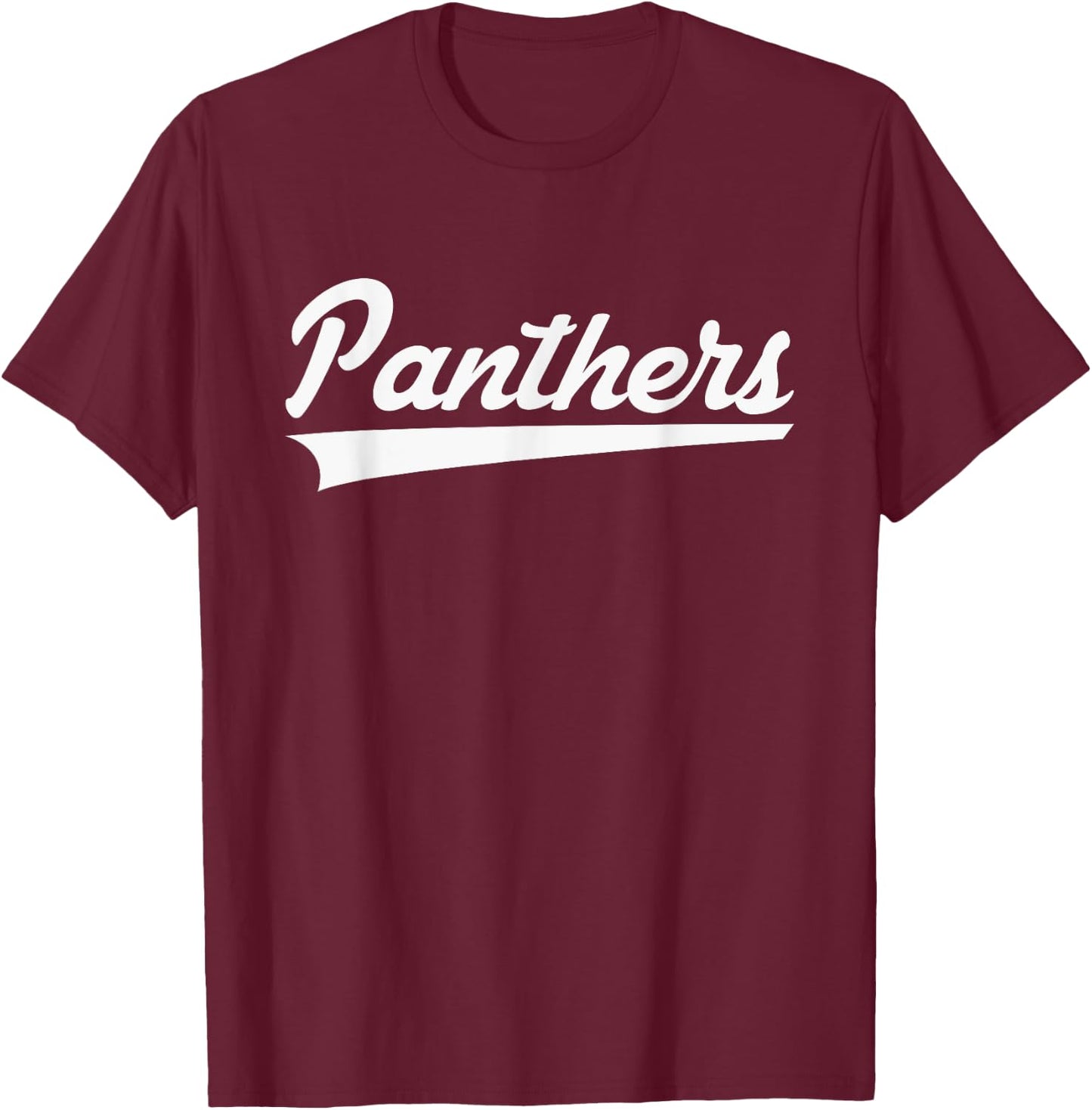Heber Springs Panthers Vintage Swoosh T-Shirt - T-Shirt | Maroon