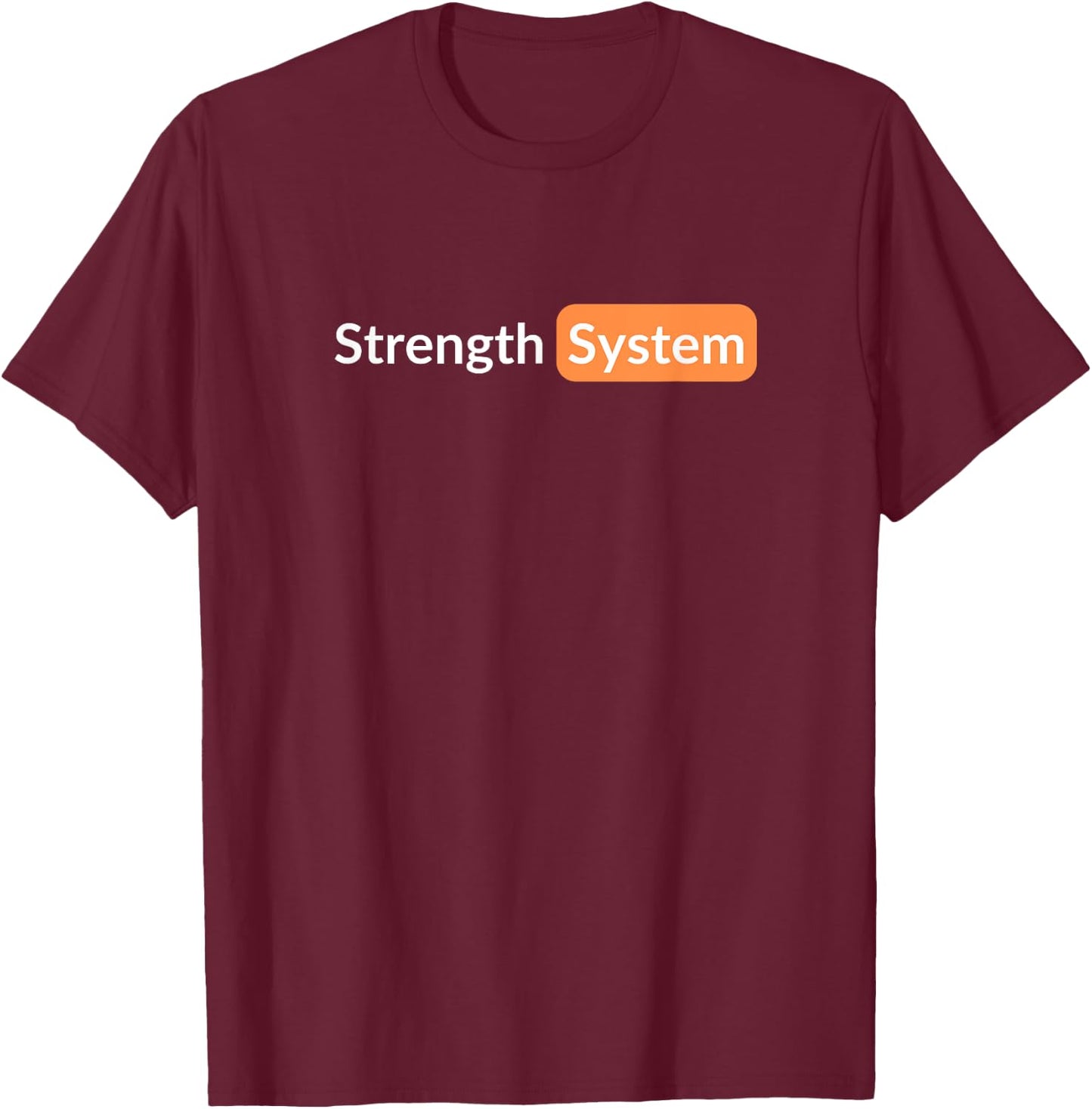 Strength System Gym T-Shirt - T-Shirt | Maroon