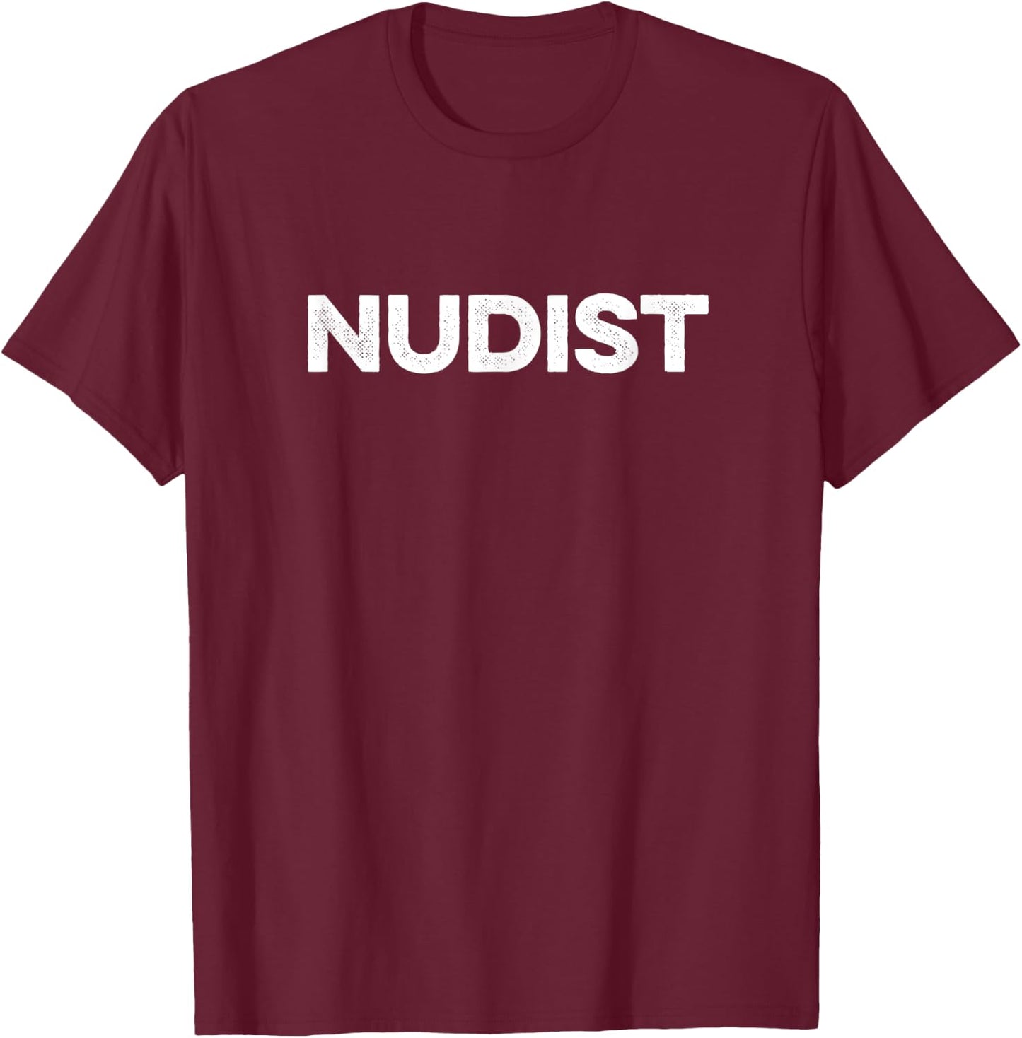 Nudist T-Shirt - T-Shirt | Maroon