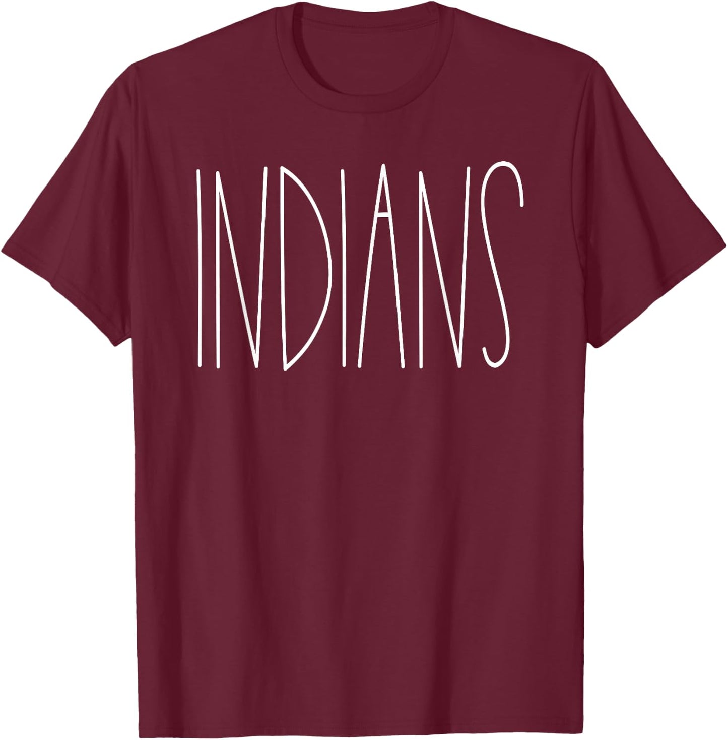 Indians School Spirit Team Mascot Teacher Gift T-Shirt - T-Shirt | Maroon