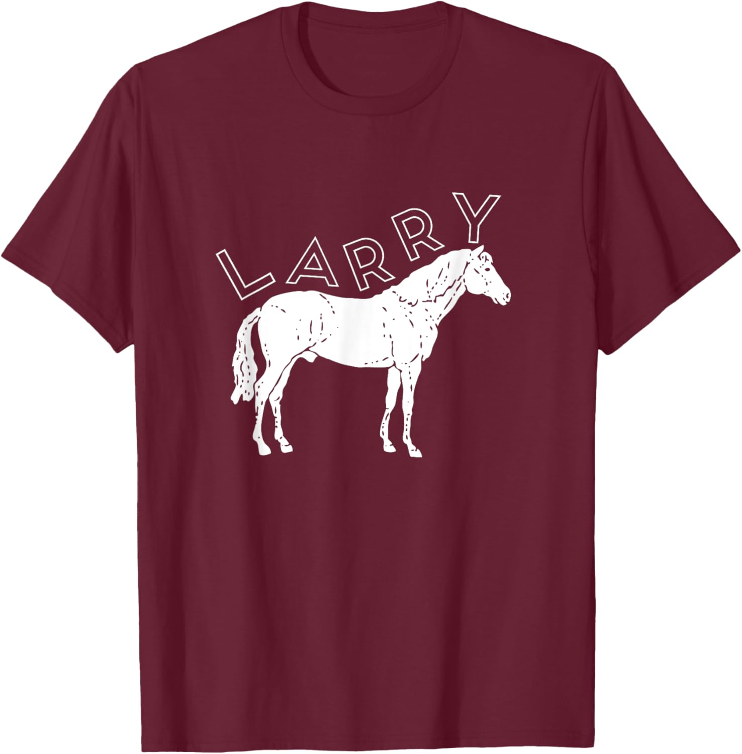 LARRY HORSE T Shirt T-Shirt - T-Shirt | Maroon