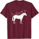 LARRY HORSE T Shirt T-Shirt - T-Shirt | Maroon