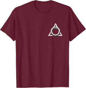 Ouroboros Legendary Serpent Snake Geometry Graphic T-Shirt - T-Shirt | Maroon