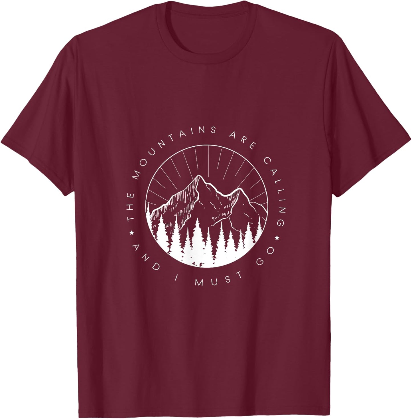 Berg Herren Berghemd Damen Klettern Berge Bergliebe T-Shirt - T-Shirt | Maroon
