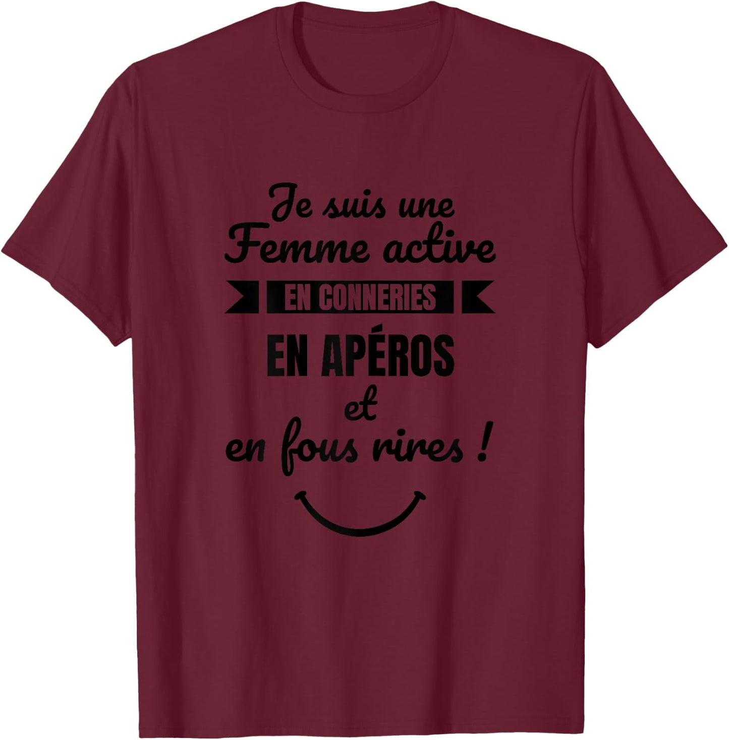 Birthday gift beautiful woman girlfriend humour apero alcohol T-Shirt - T-Shirt | Maroon