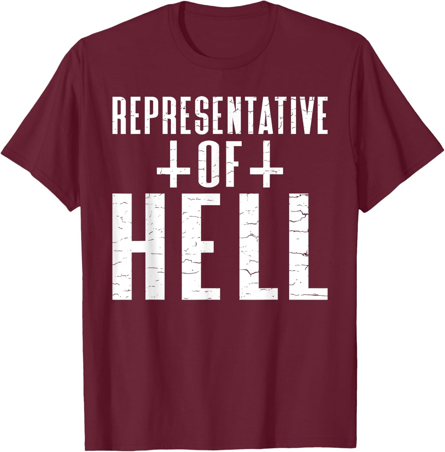 Funny Antichrist Satanism Satanic Occult Satan Goat Atheist T-Shirt - T-Shirt | Maroon