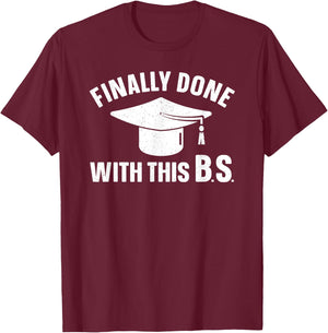 Graduation Art Women Bachelor Of Science Graduation T-Shirt - T-Shirt | Maroon